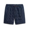 Short bermuda à pois indigo