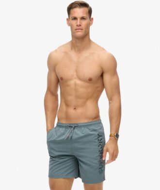 Short de bain brodé haut de gamme de 43 cm