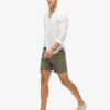Short de bain brodé haut de gamme de 43 cm