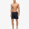 Short de bain brodé haut de gamme de 43 cm