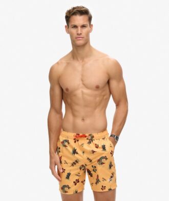 Shorts de bain 43 cm à imprimé hawaïen recyclé