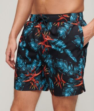 Shorts de bain 43 cm à imprimé hawaïen recyclé