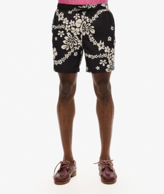 Shorts de bain 43 cm à imprimé hawaïen recyclé