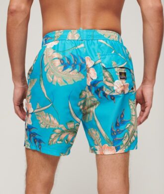 Shorts de bain 43 cm à imprimé hawaïen recyclé
