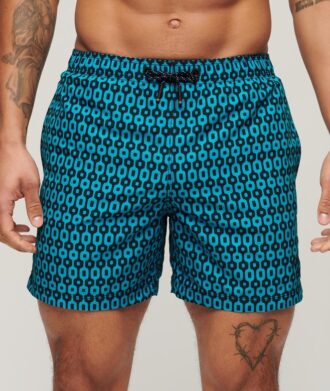 Shorts de bain imprimé de 38 cm en matière recyclée
