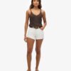 Shorts en denim taille haute Shorts en denim taille haute