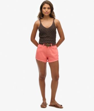 Shorts en denim taille haute