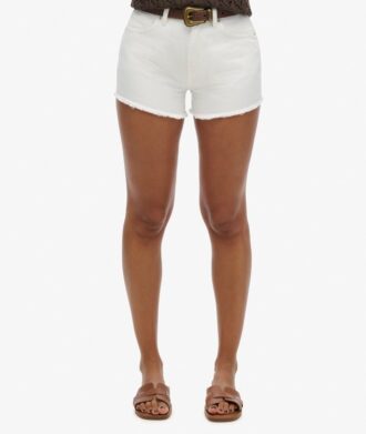 Shorts en denim taille haute