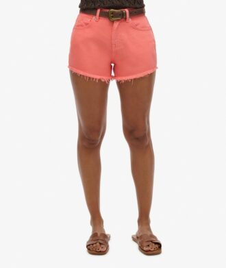 Shorts en denim taille haute
