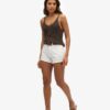 Shorts en denim taille haute Shorts en denim taille haute