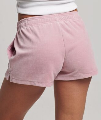 Shorts en velours avec logo S