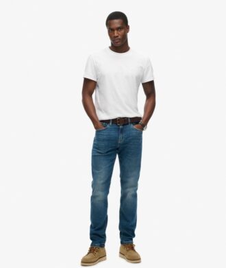 Slim Straight Jeans Vintage en Organic Cotton