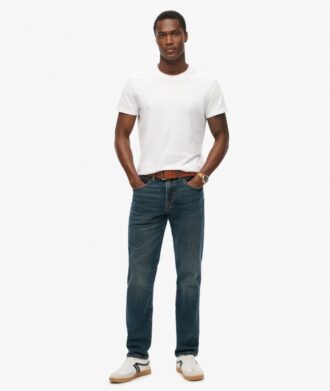 Slim Straight Jeans Vintage en Organic Cotton