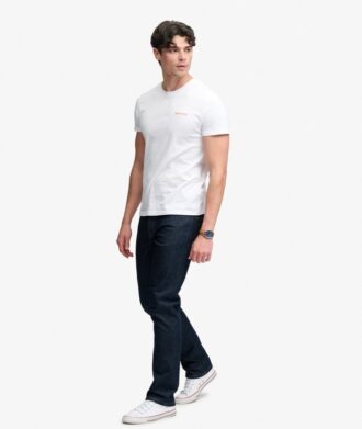 Slim Straight Jeans Vintage en Organic Cotton