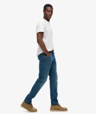 Slim Straight Jeans Vintage en Organic Cotton