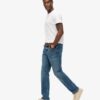 Slim Straight Jeans Vintage en Organic Cotton Slim Straight Jeans Vintage en Organic Cotton