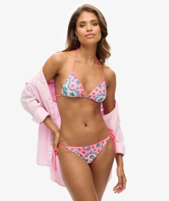 Slip de bikini cheeky à nouer sur les côtés