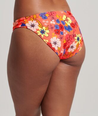 Slip de bikini froncé en matière recyclée