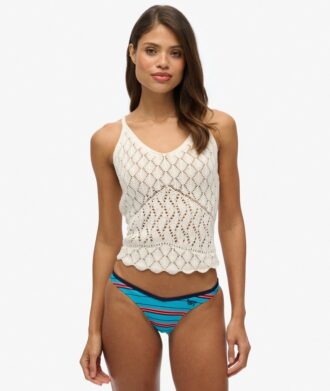 Slip de bikini rayé recyclé