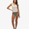 Slip de bikini rayé recyclé Slip de bikini rayé recyclé