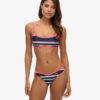 Slip de bikini rayé recyclé Slip de bikini rayé recyclé