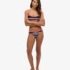 Slip de bikini rayé recyclé Slip de bikini rayé recyclé