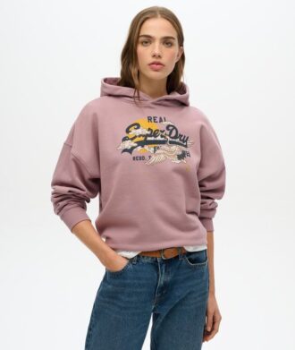 Sweat à capuche ample avec logo Tokyo Vintage