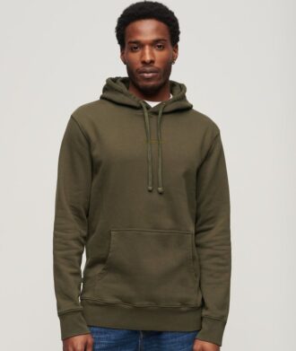 Sweat à capuche ample avec micro-logo