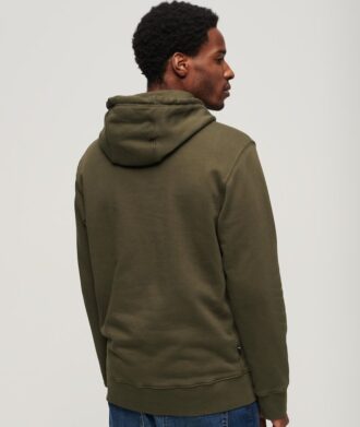 Sweat à capuche ample avec micro-logo