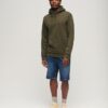 Sweat à capuche ample avec micro-logo