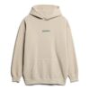 Sweat à capuche ample avec micro-logo