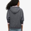 Sweat à capuche ample métallisé Vintage avec logo