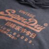 Sweat à capuche ample métallisé Vintage avec logo