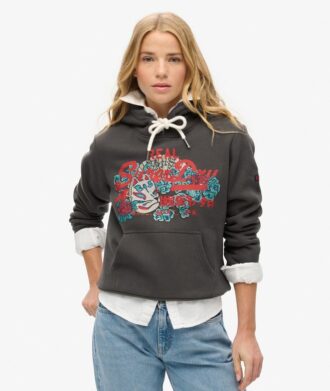Sweat à capuche avec logo Tokyo Vintage