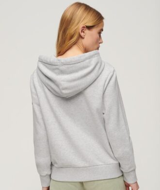 Sweat à capuche avec logo Vintage ton sur ton