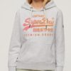 Sweat à capuche avec logo Vintage ton sur ton