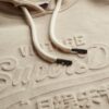 Sweat à capuche avec motif en relief