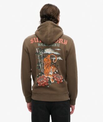 Sweat à capuche avec motif tatouage