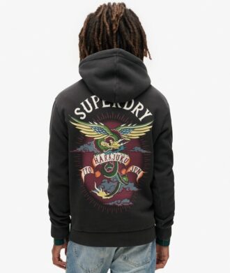 Sweat à capuche avec motif tatouage