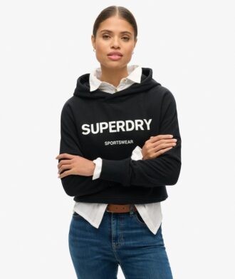 Sweat à capuche court Core Sport