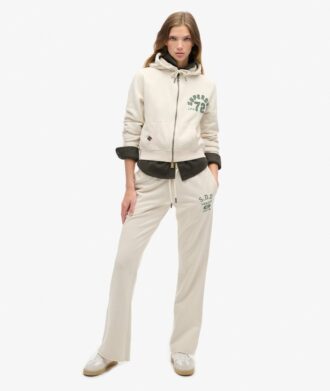 Sweat à capuche zippé court et ample Athletic Essentials