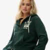 Sweat à capuche zippé court et ample Athletic Essentials Sweat à capuche zippé court et ample Athletic Essentials