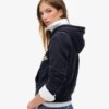 Sweat à capuche zippé court et ample Athletic Essentials Sweat à capuche zippé court et ample Athletic Essentials