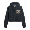 Sweat à capuche zippé court et ample Athletic Essentials Sweat à capuche zippé court et ample Athletic Essentials