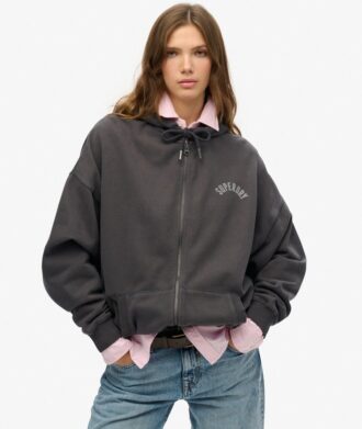 Sweat à capuche zippé oversize Athletic Essentials