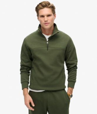 Sweat-shirt ample à demi-zip Tech