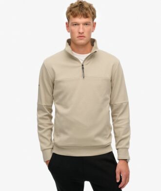 Sweat-shirt ample à demi-zip Tech