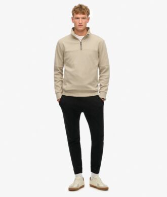 Sweat-shirt ample à demi-zip Tech