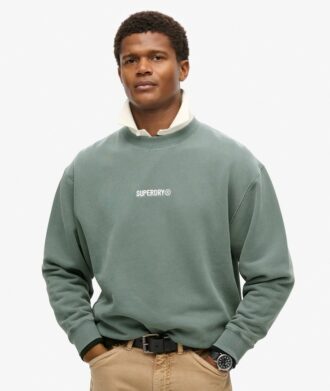 Sweats ample à col rond avec micro-logo