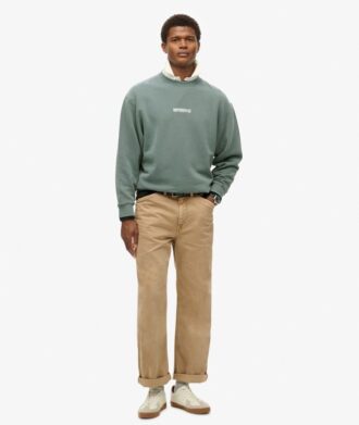 Sweats ample à col rond avec micro-logo
